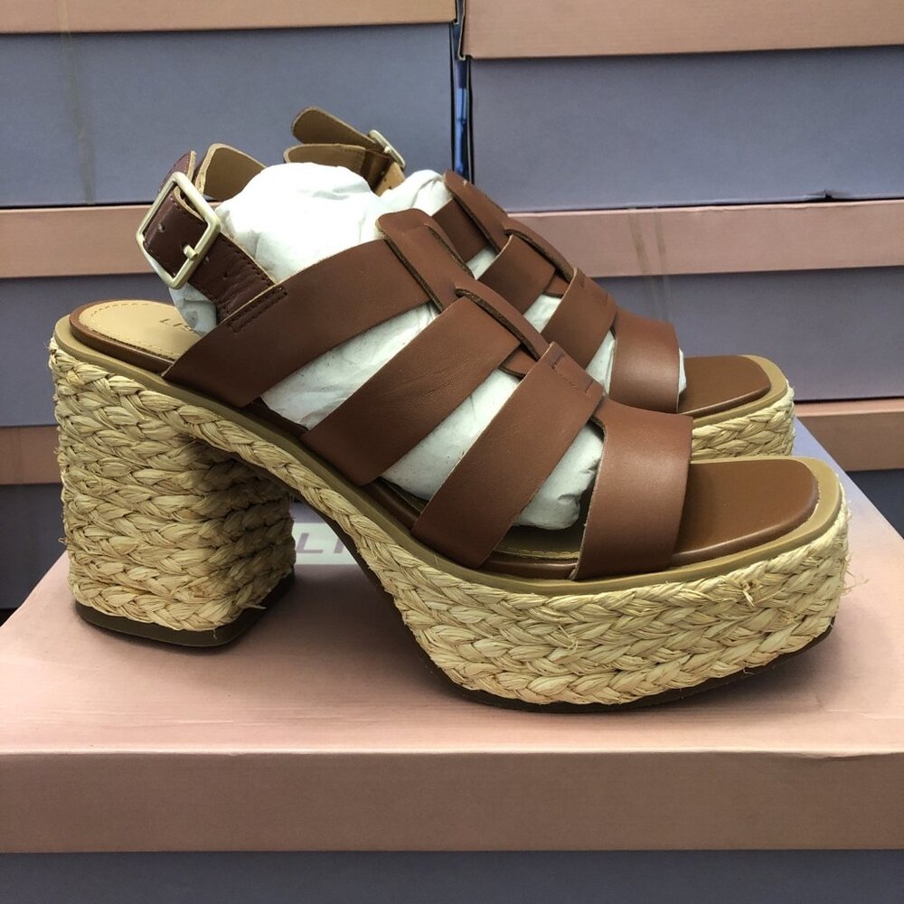Lisa Vicky JUST-V In Cognac Leather Size 8